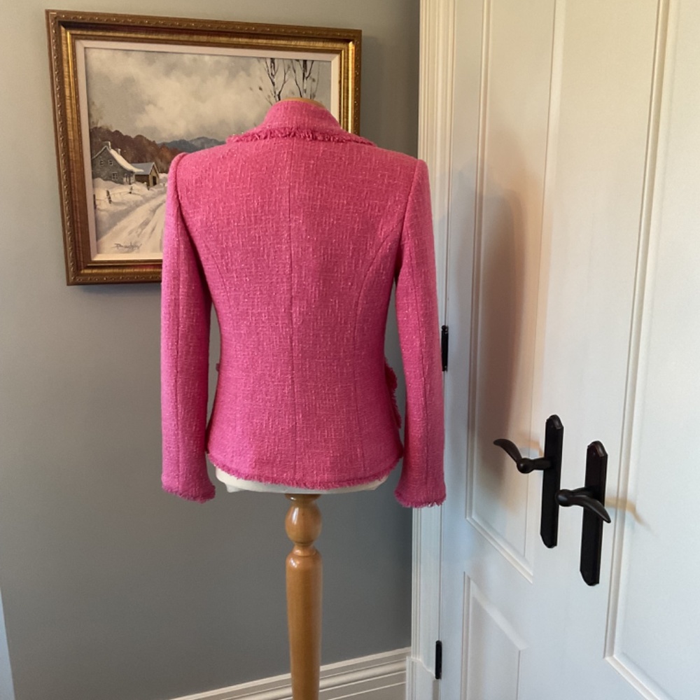 COPY - Fuschia pink boucle blazer size 6/8 - Picture 4 of 4